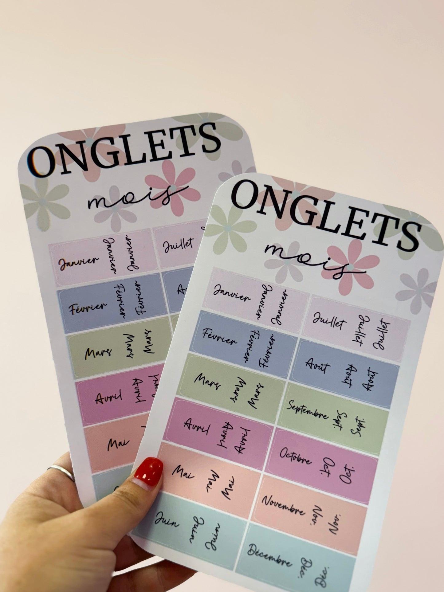 Onglet Mois