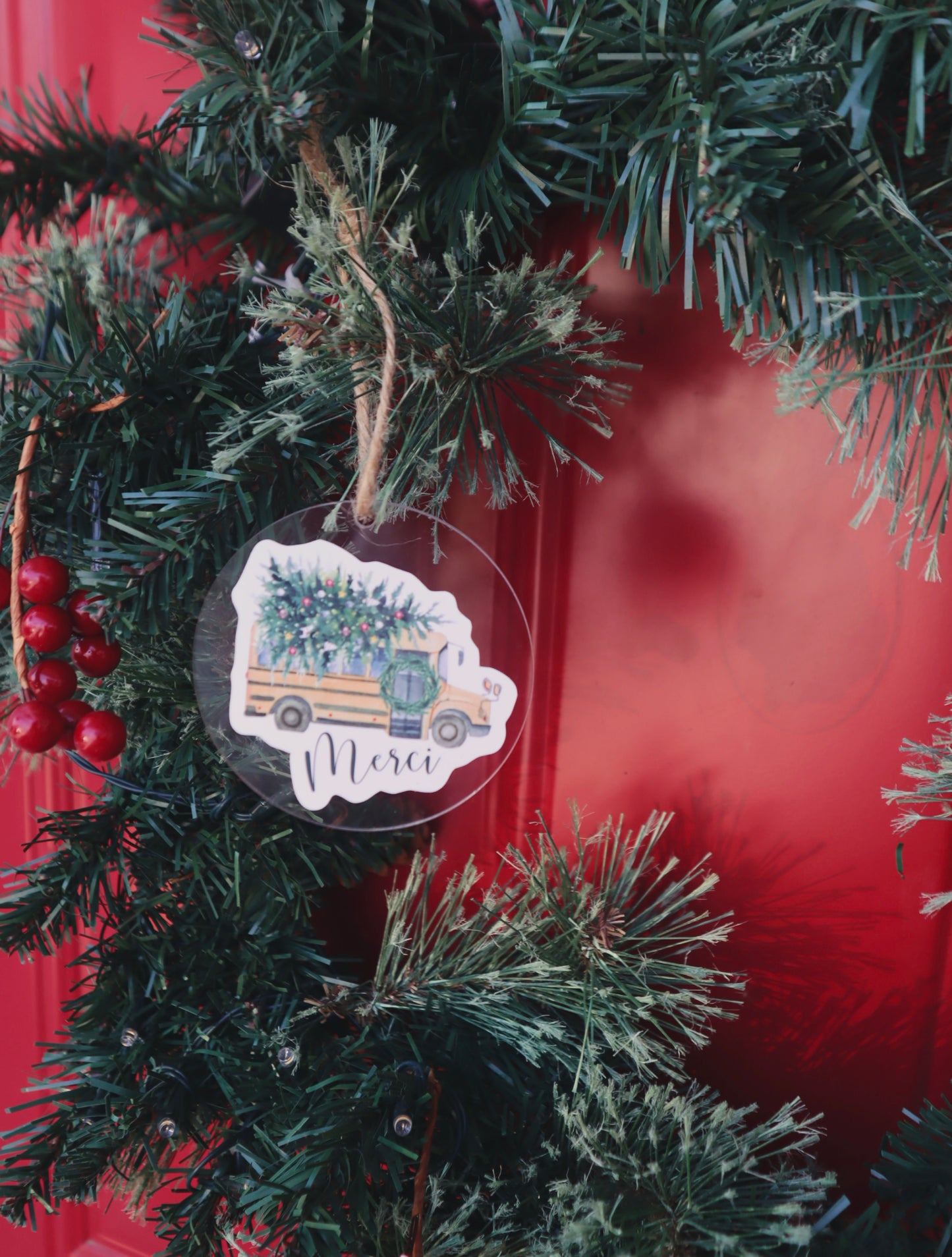 Boule de Noël pour chauffeur d'autobus-Nouveau modèle (avec ou sans boîte cadeau)