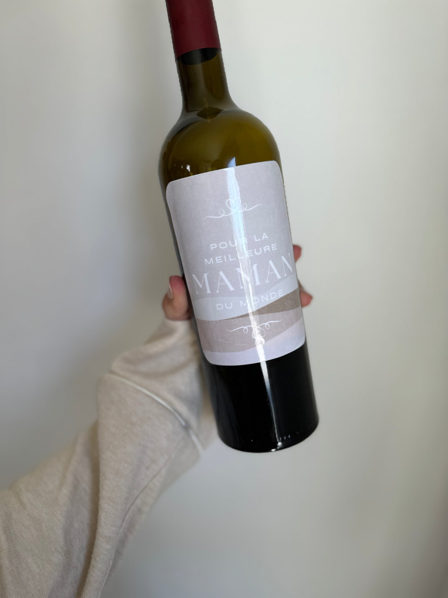 Étiquette à vin- Spécial fête des mères