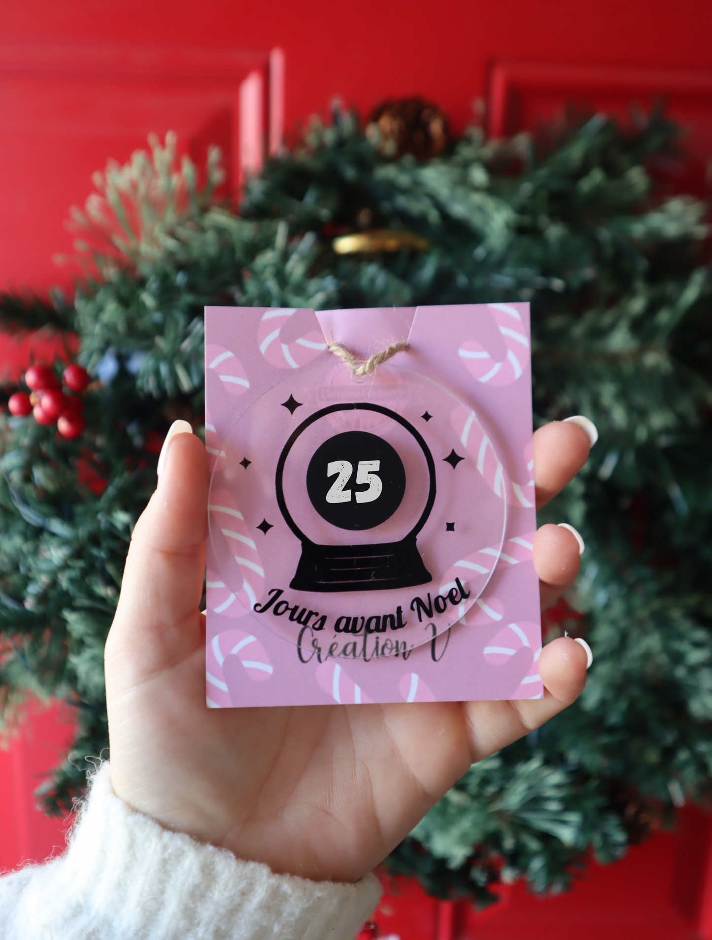 Boule de Noël Décompte de Noël