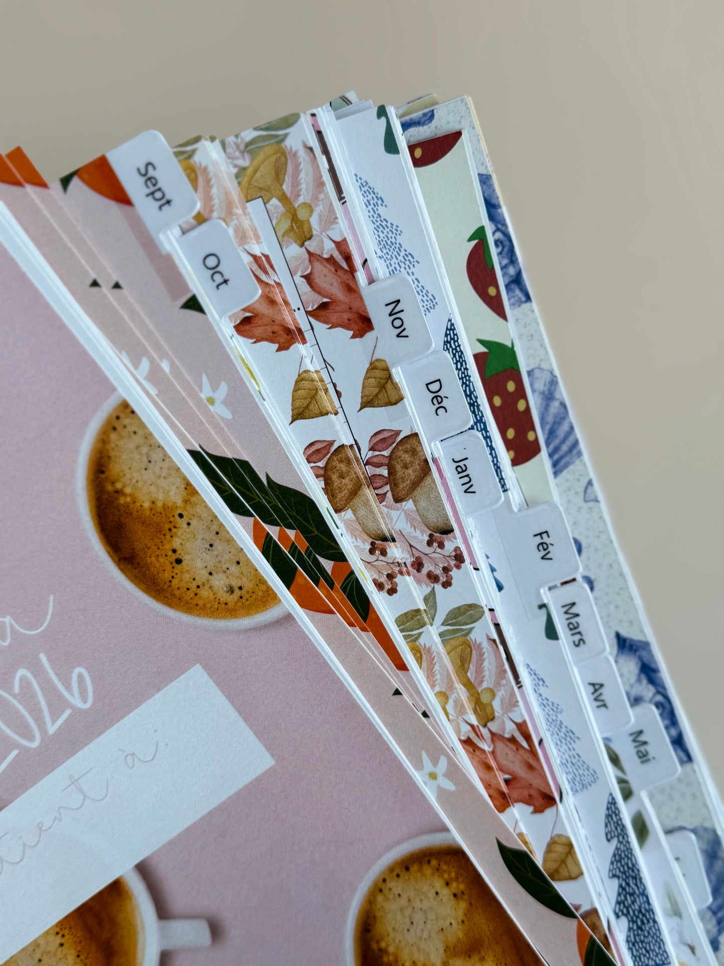 Feuilles-recharges pour agenda complète 25-26 - Disponible en petit & grand