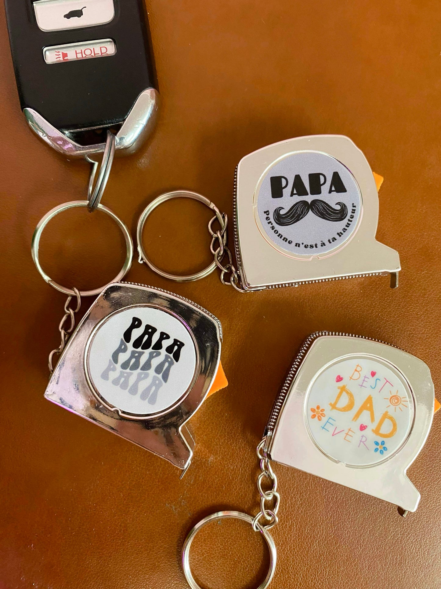 Mini Tape à mesurer pour Papa-Porte-clé