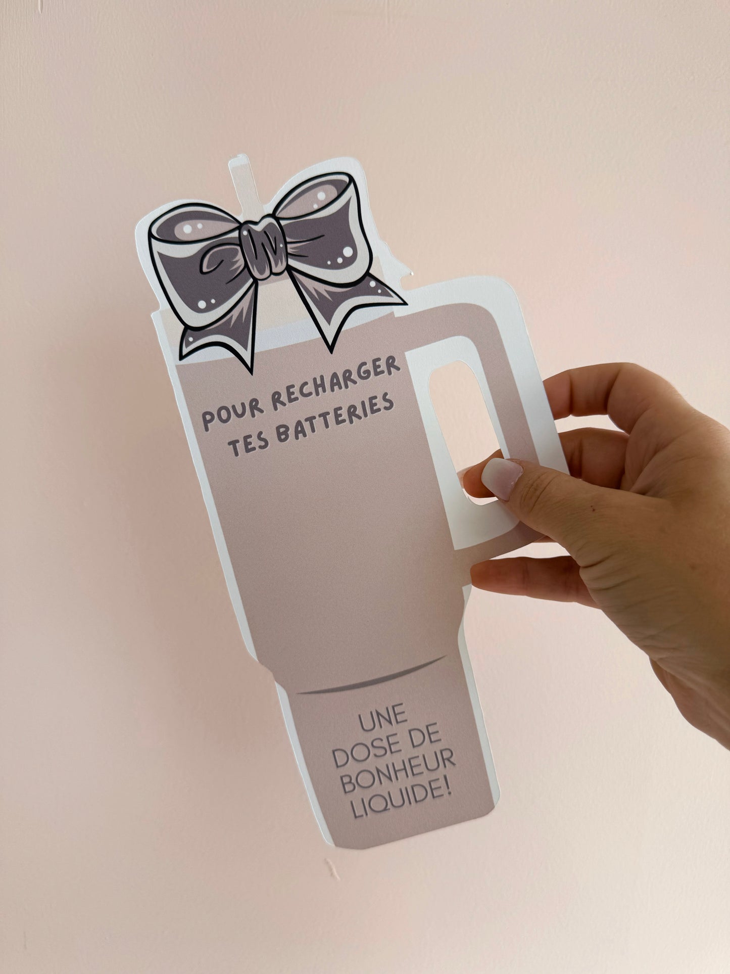 Carton de présentation pour carte cadeau- Pour CAFÉ