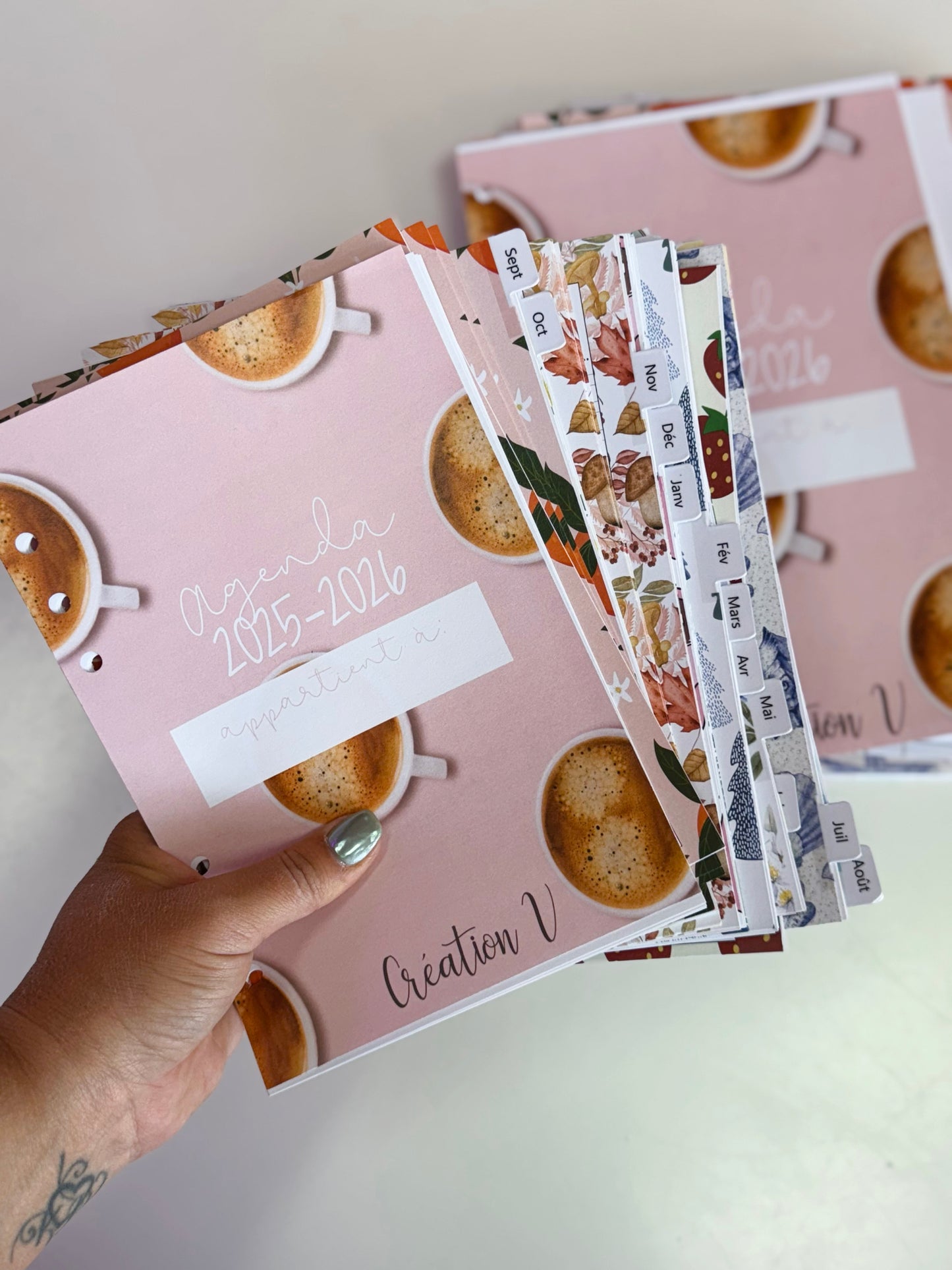Feuilles-recharges pour agenda complète 25-26 - Disponible en petit & grand