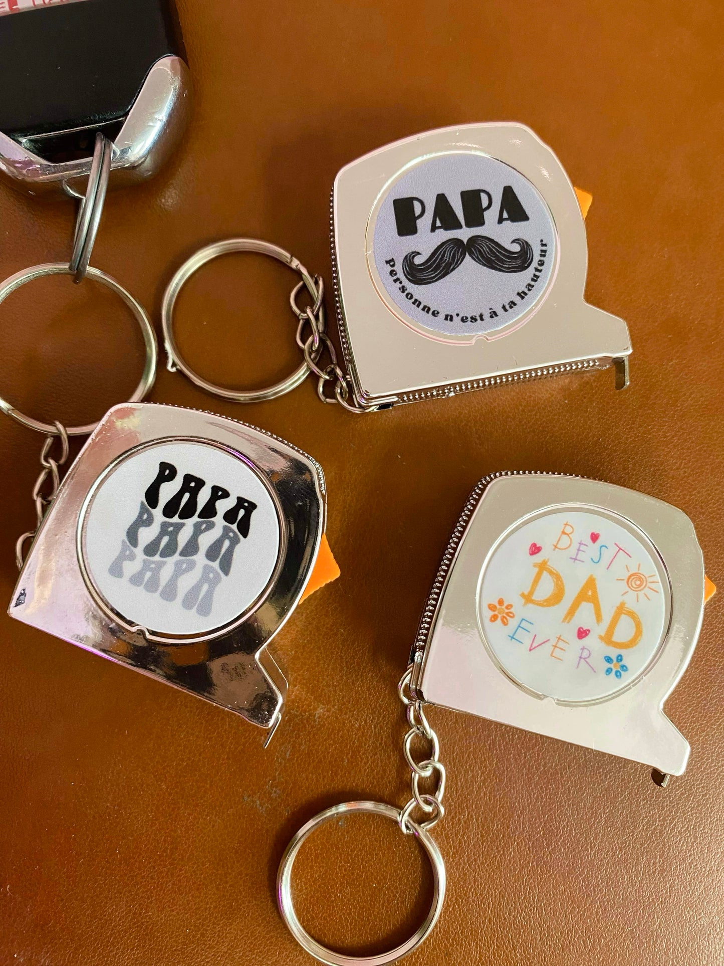Mini Tape à mesurer pour Papa-Porte-clé