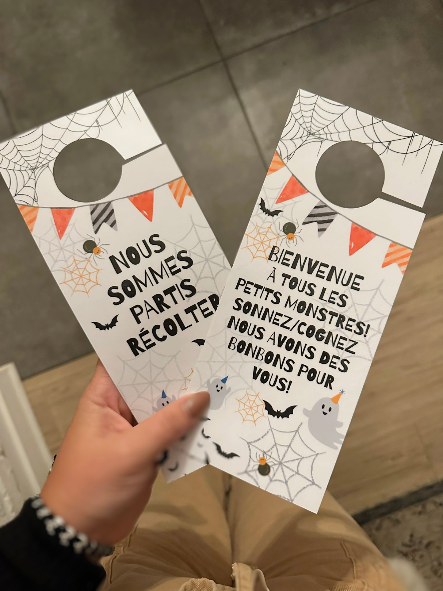 Accroche porte - Halloween / deux modèles