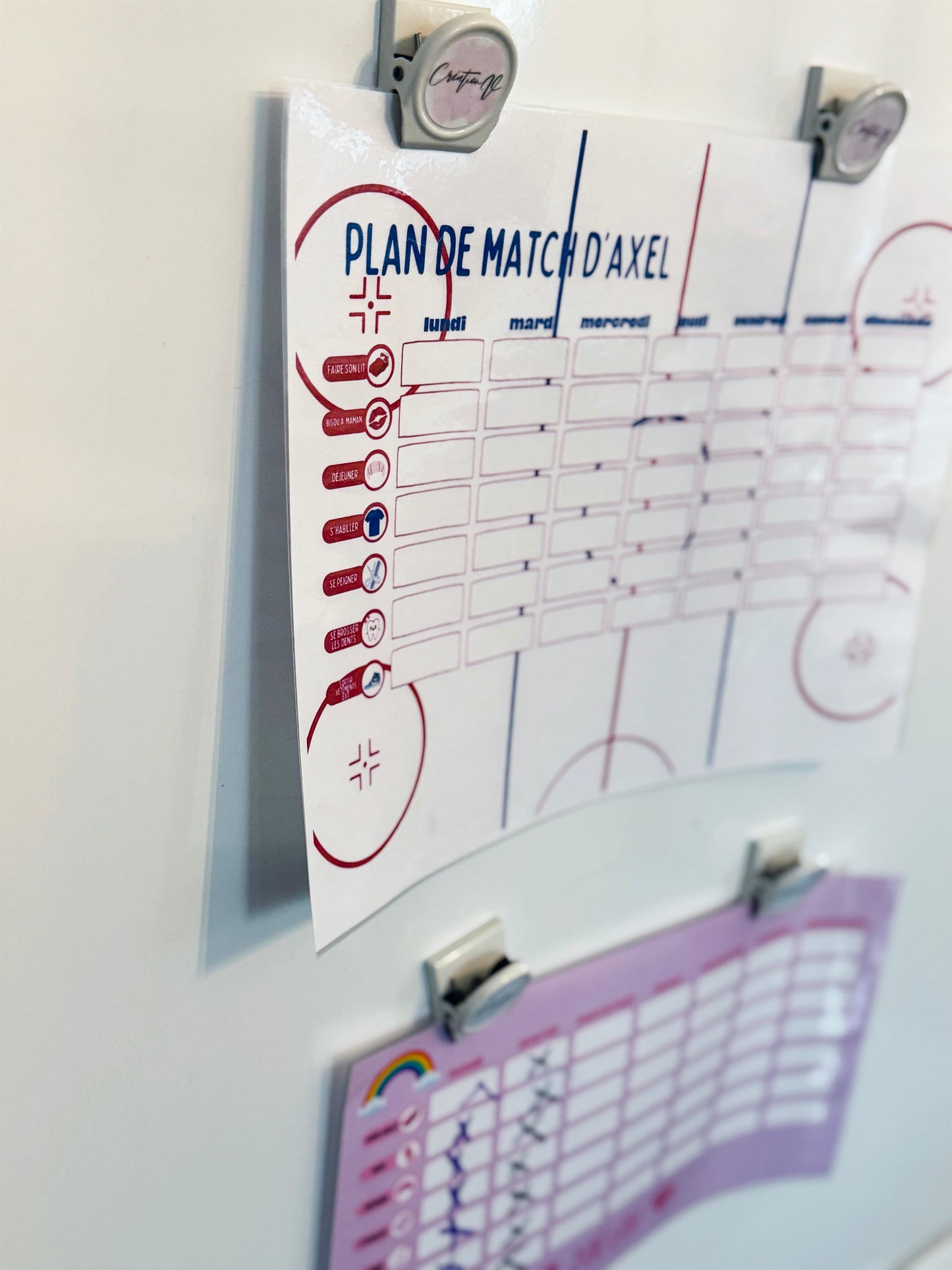 Tableau de tâches et récompenses-VERSION PDF OU PLASTIFIÉ