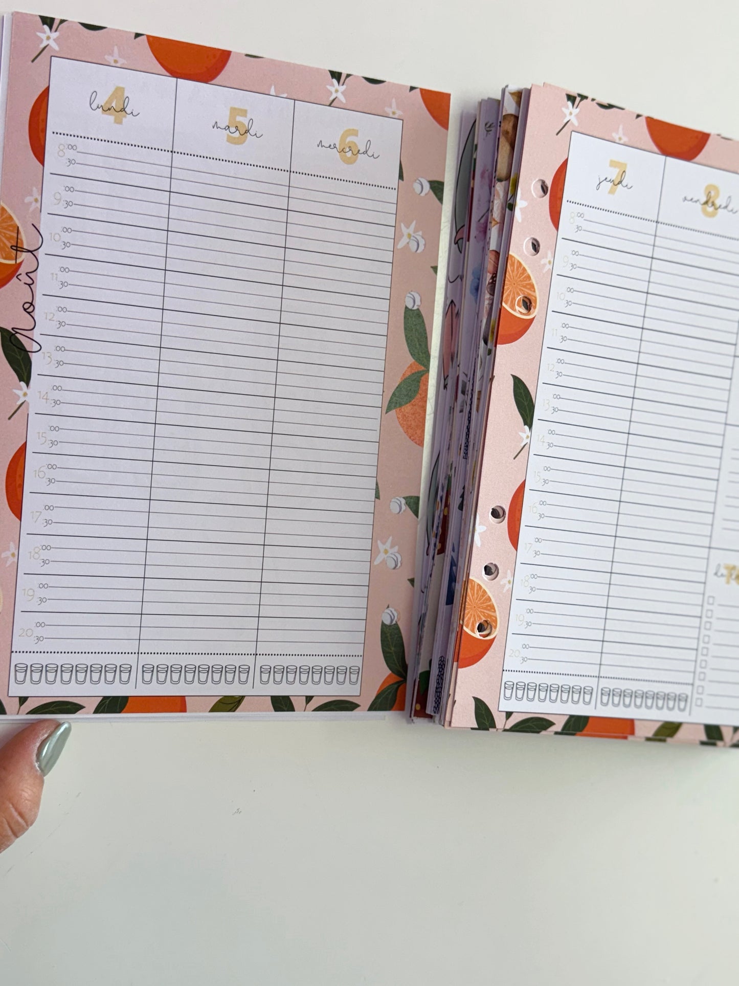 Feuilles-recharges pour agenda complète 25-26 - Disponible en petit & grand