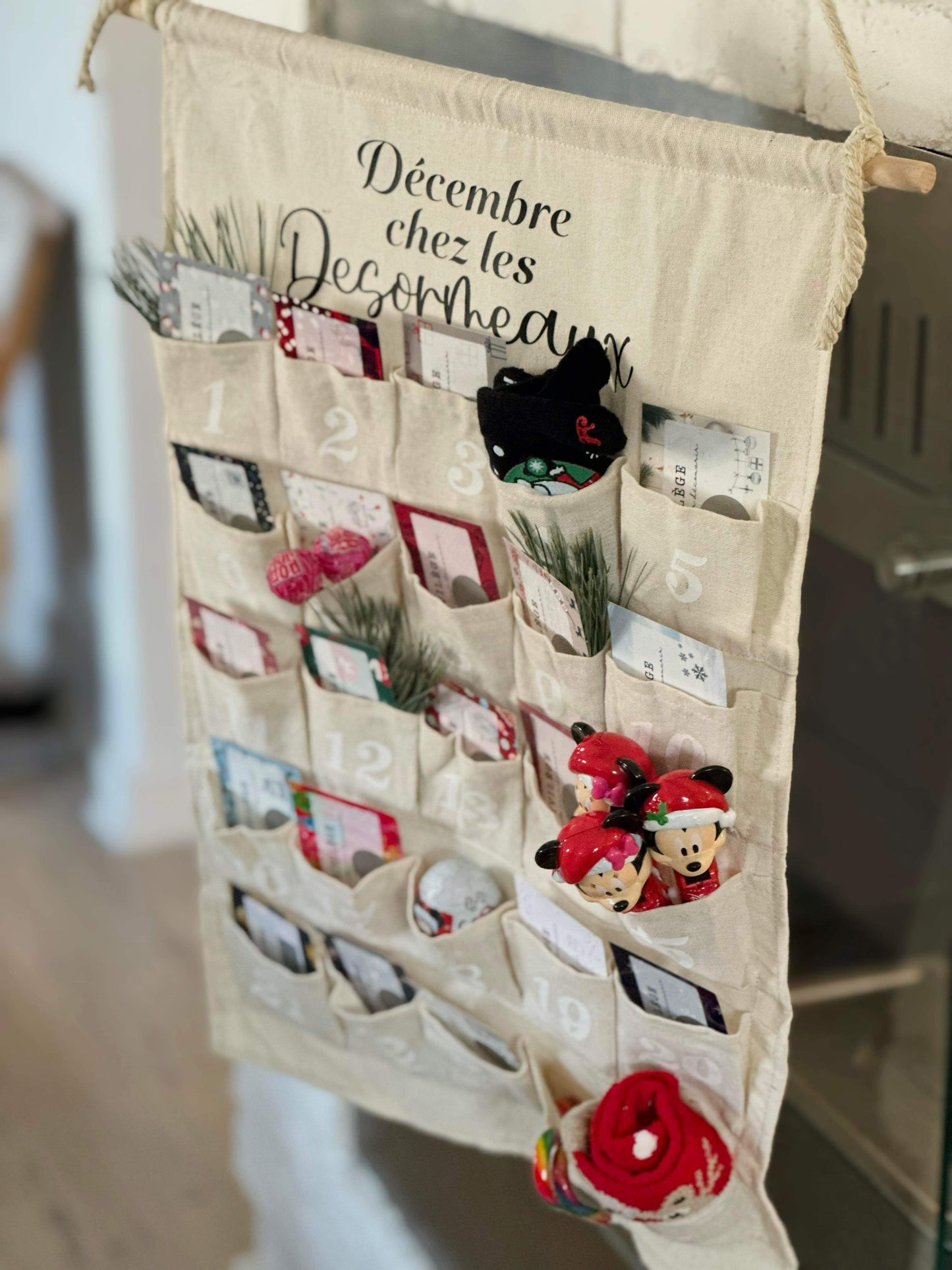 Calendrier de l’avent mural personnalisé-Famille