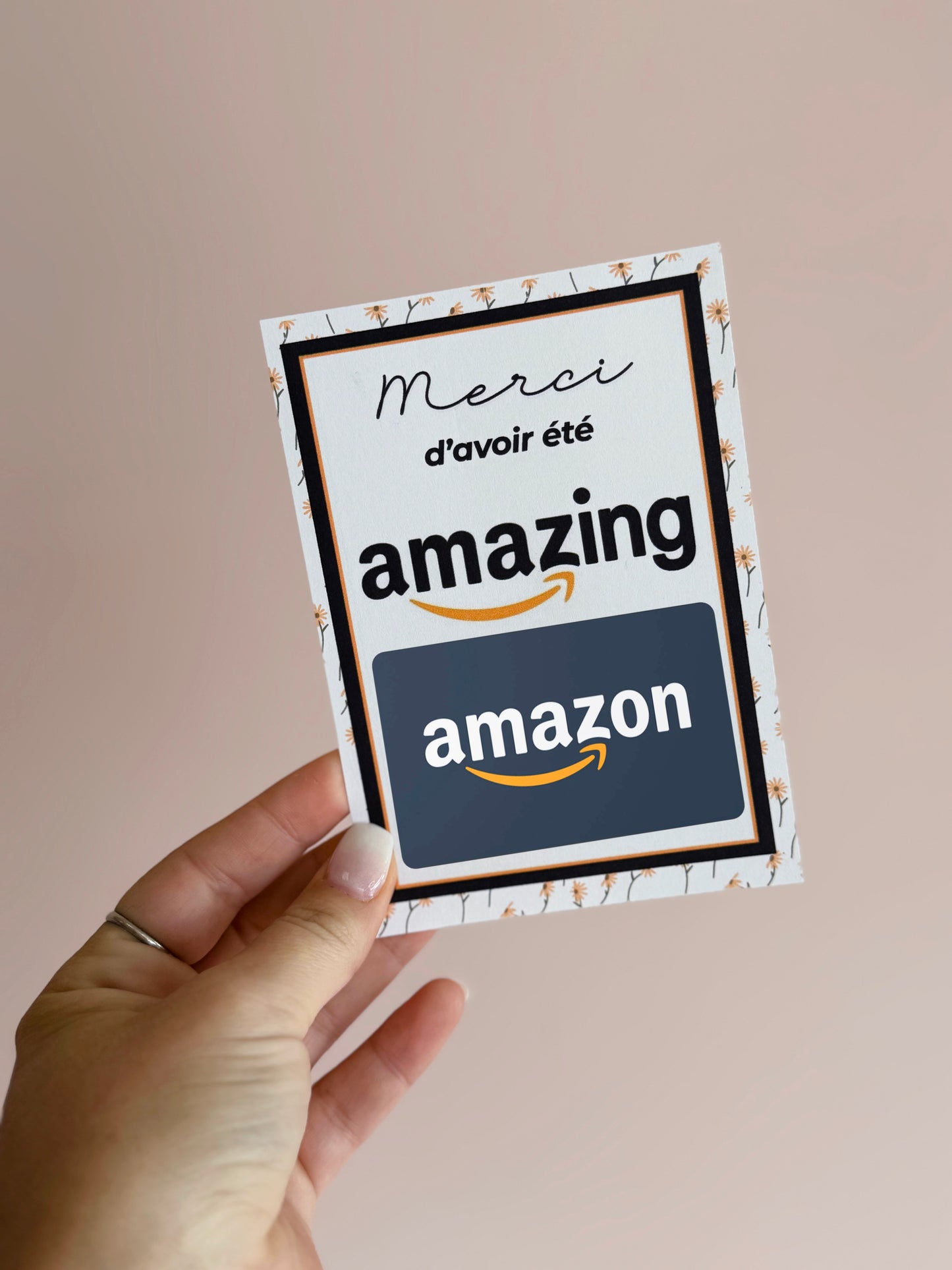 Carton de présentation pour carte cadeau- Pour AMAZON