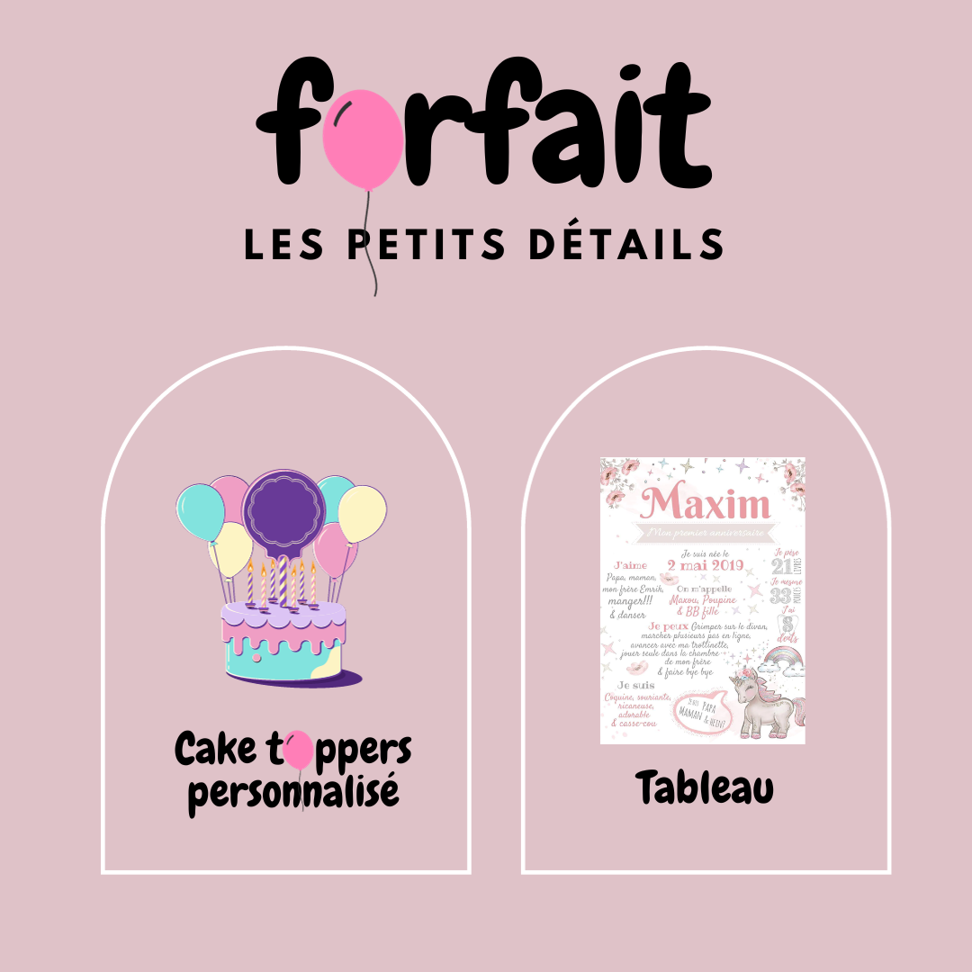 Forfait Les petits détails