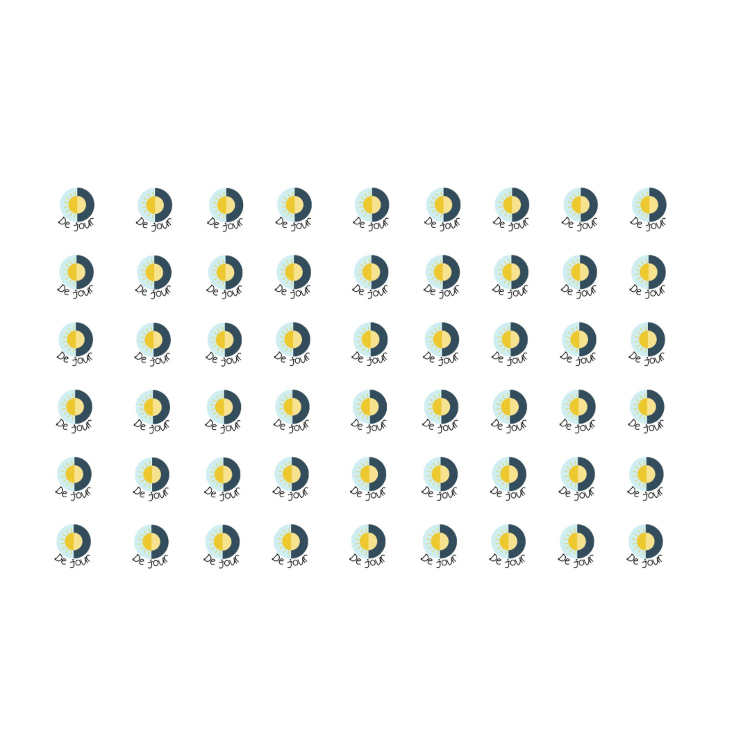 Autocollants pour agenda/planificateur- De jour
