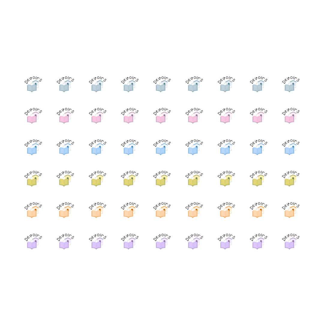 Autocollants pour agenda/planificateur-Devoirs