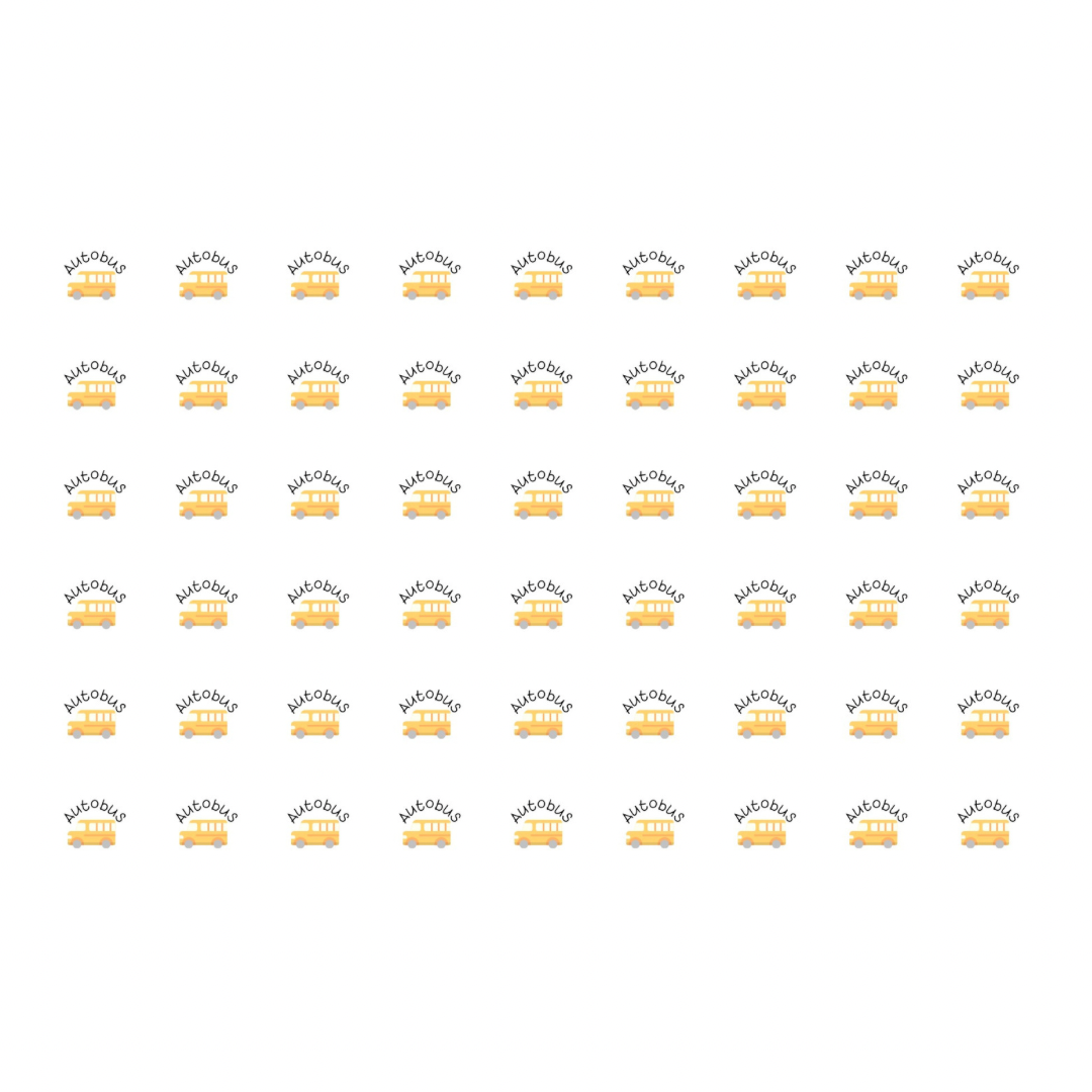 Autocollants pour agenda/planificateur-Autobus