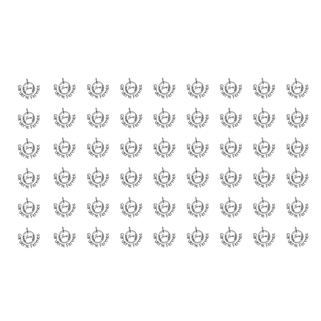 Autocollants pour agenda/planificateur-Garderie fermée