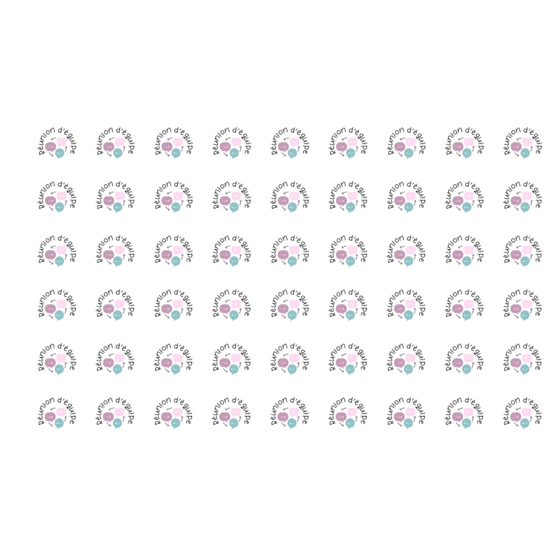 Autocollants pour agenda/planificateur-Réunion d’équipe