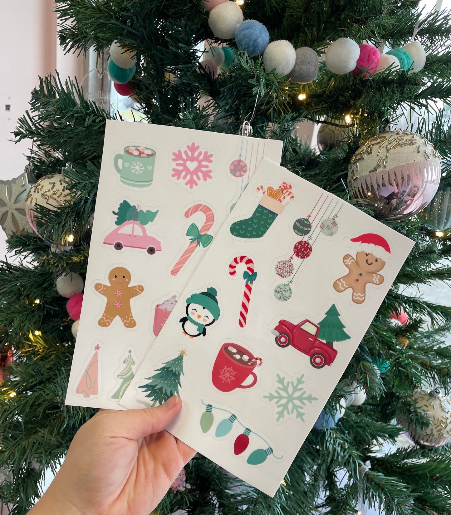 Autocollant laminé-Spécial Noël