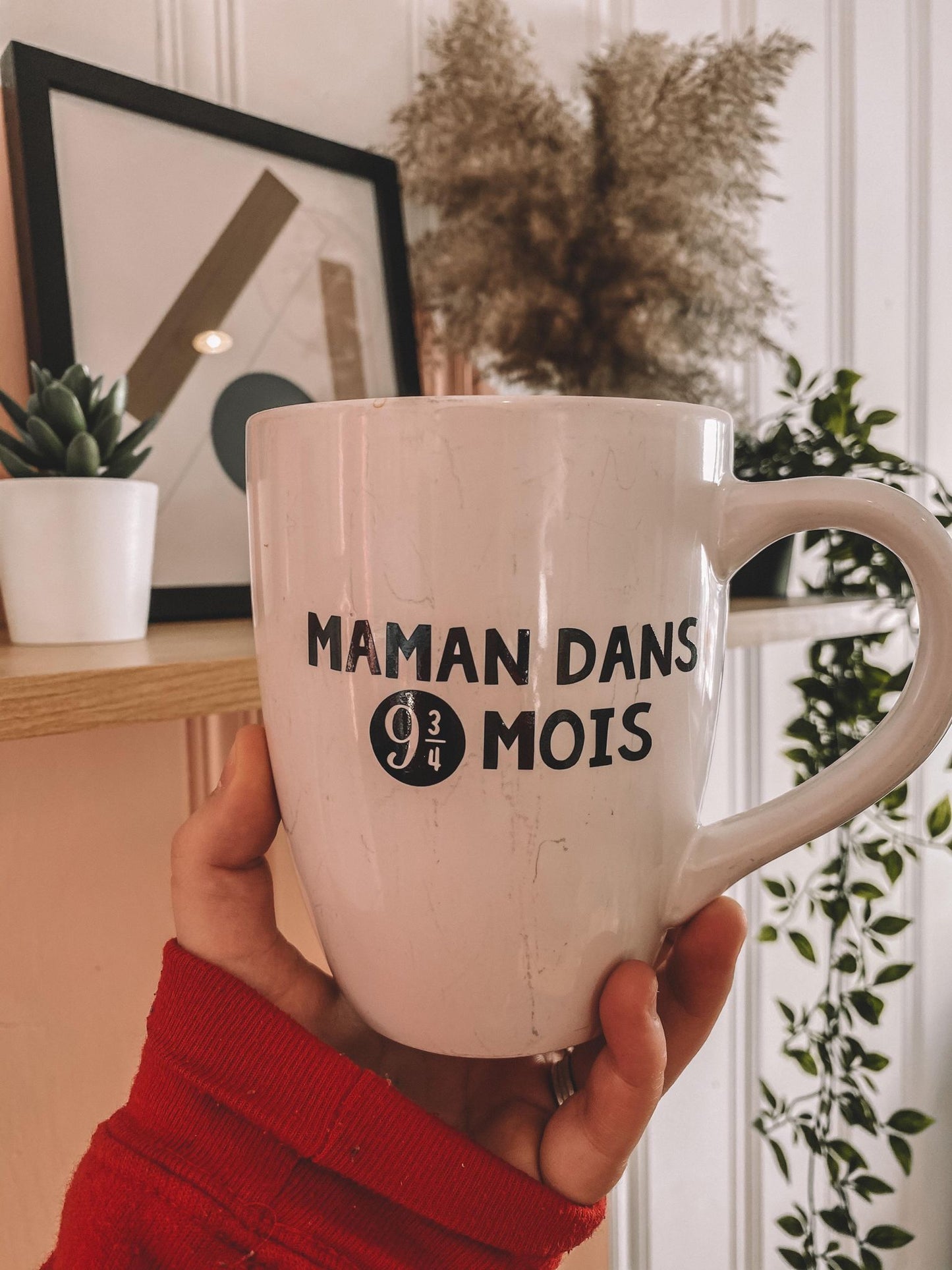 Autocollant Maman/Papa/Mamie/Papi dans 9 3/4 mois