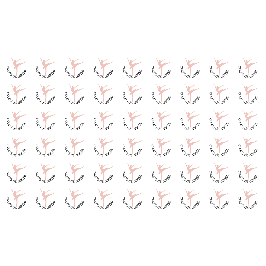 Autocollants pour agenda -Cours de danse