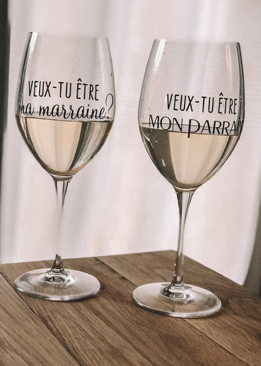 Autocollant Veux-tu être mon parrain/marraine