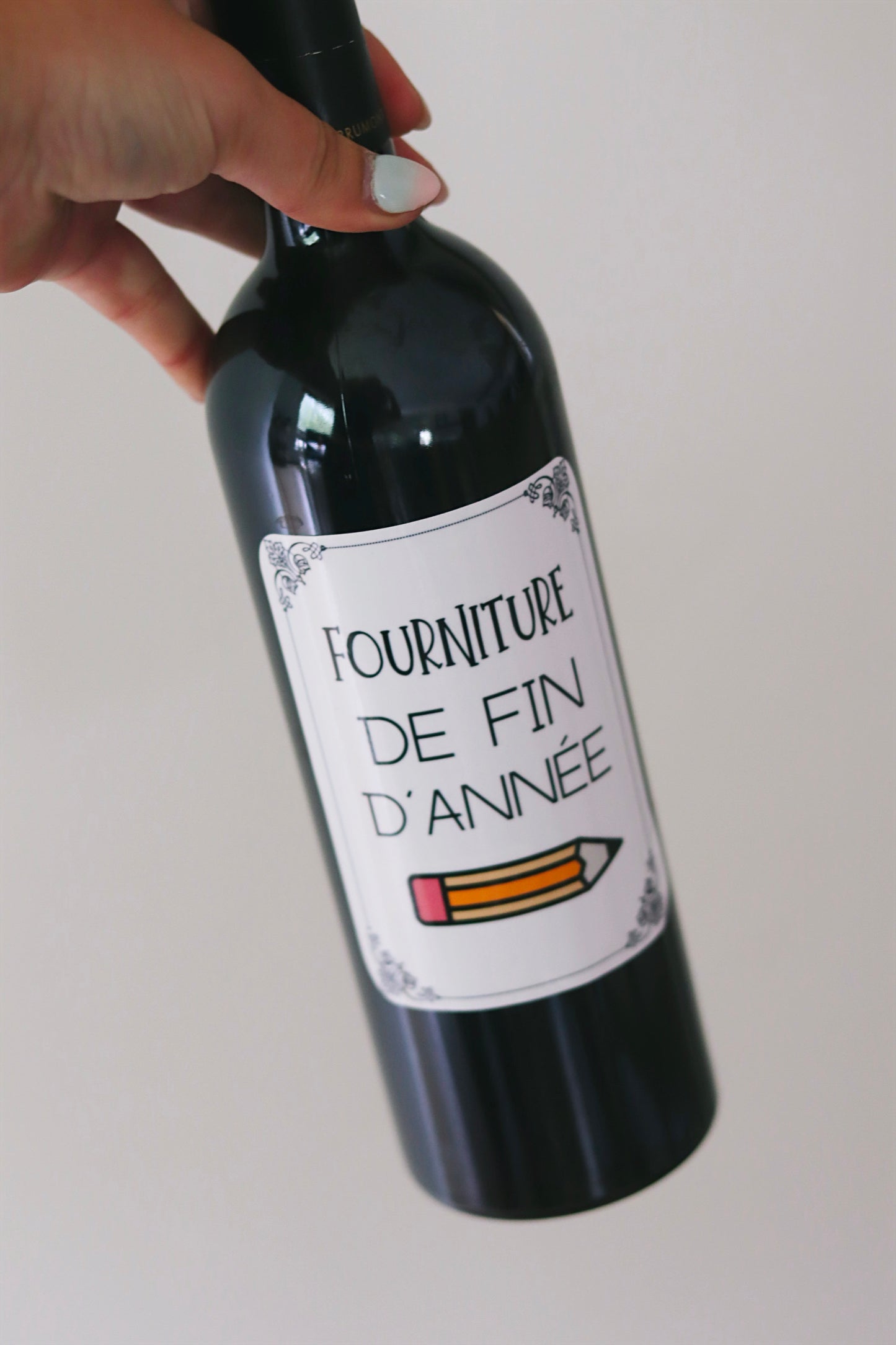 Étiquette à vin/bière- Fourniture de fin d'année