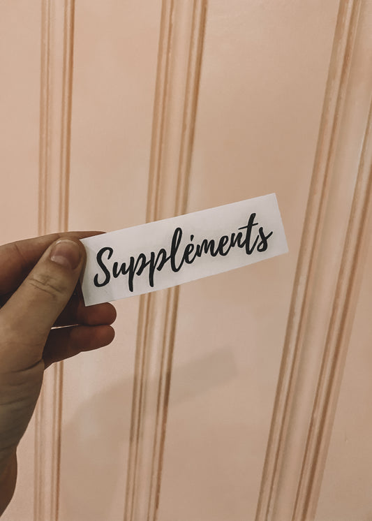 Autocollant Suppléments