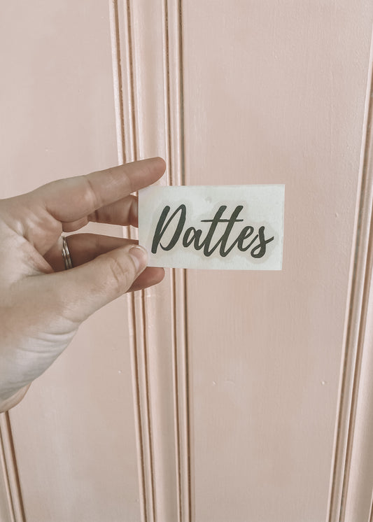 Autocollant Dattes