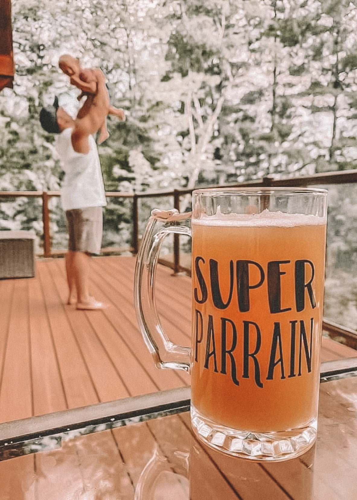 Autocollant Super Marraine/Parrain