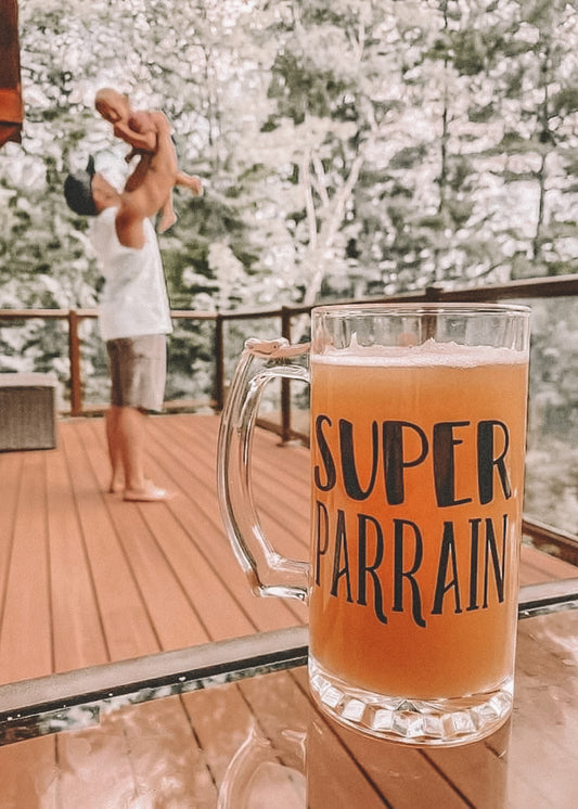 Autocollant Super Marraine/Parrain