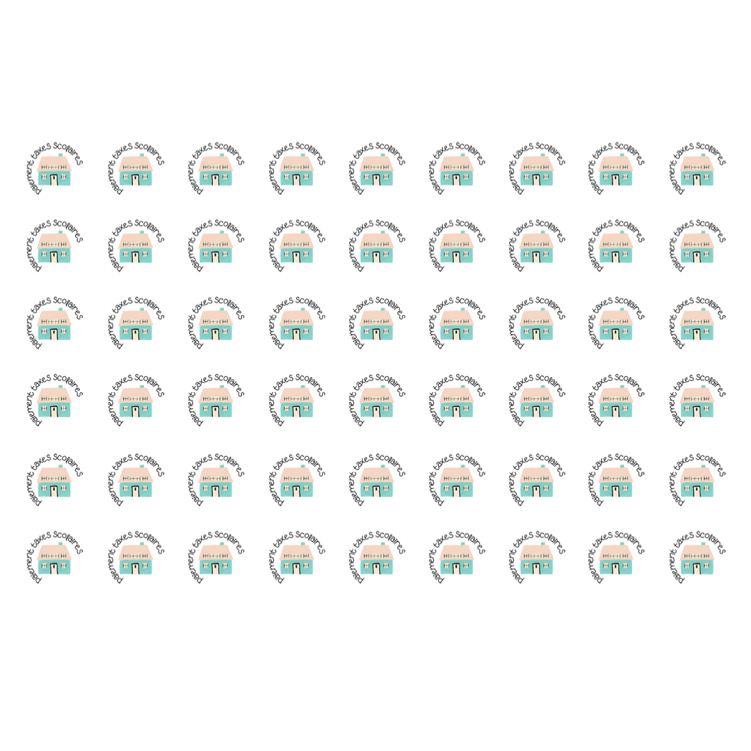 Autocollants pour agenda -Paiement taxes scolaires