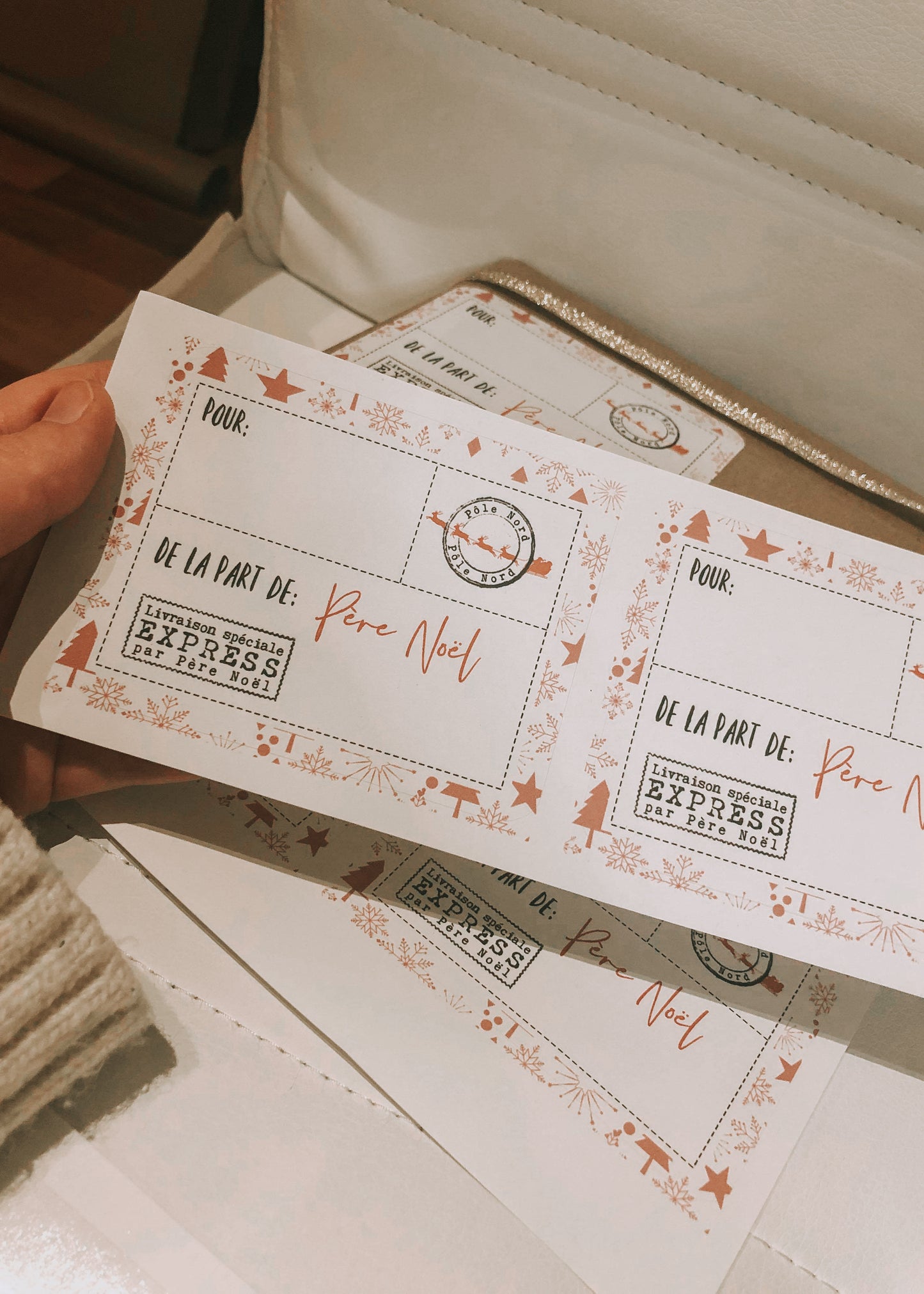 Étiquettes Cadeaux de la part du Père Noël