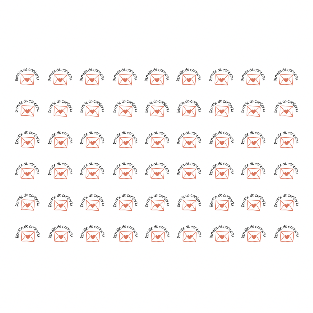 Autocollants pour agenda -Remise de contenu