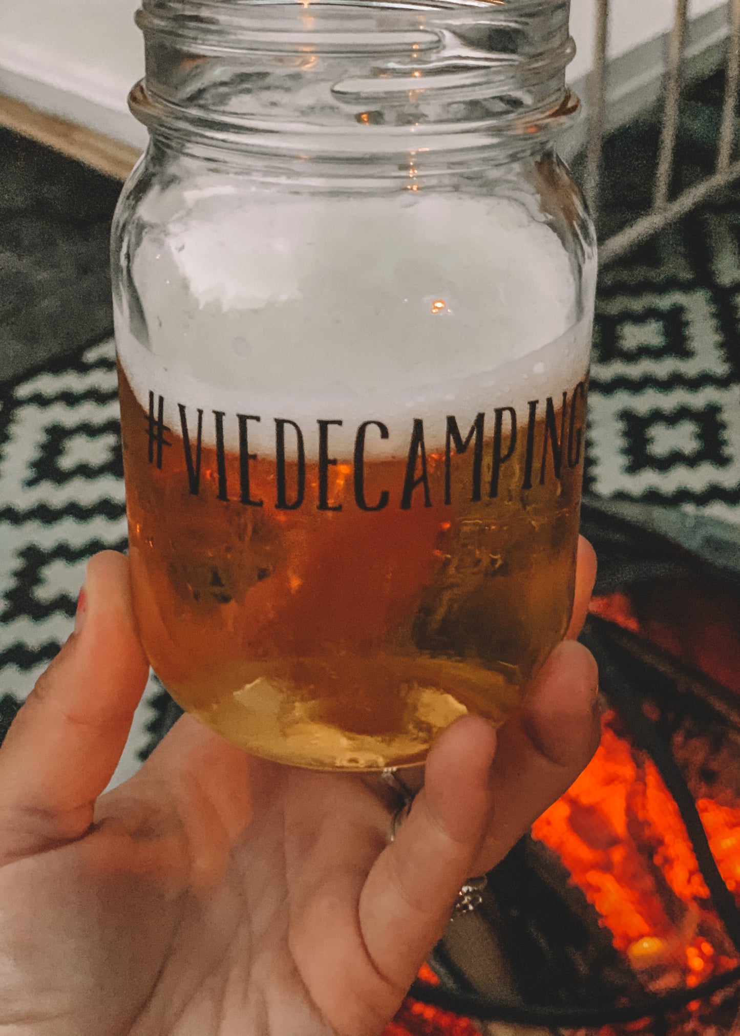 Autocollant #Viedecamping