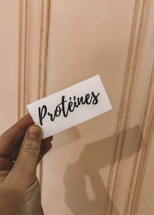 Autocollant Protéine