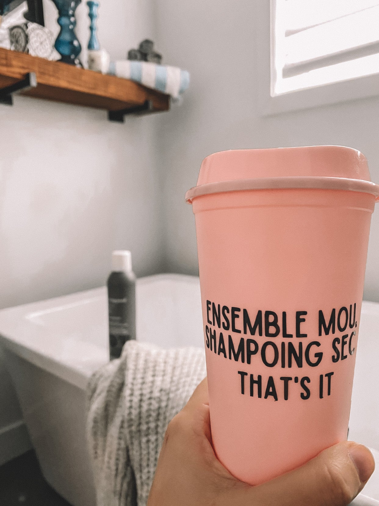 Autocollant Ensemble mou shampoing sec