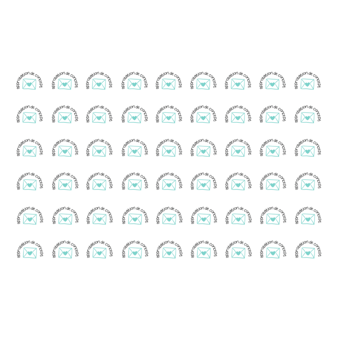 Autocollants pour agenda -Approbation de concept