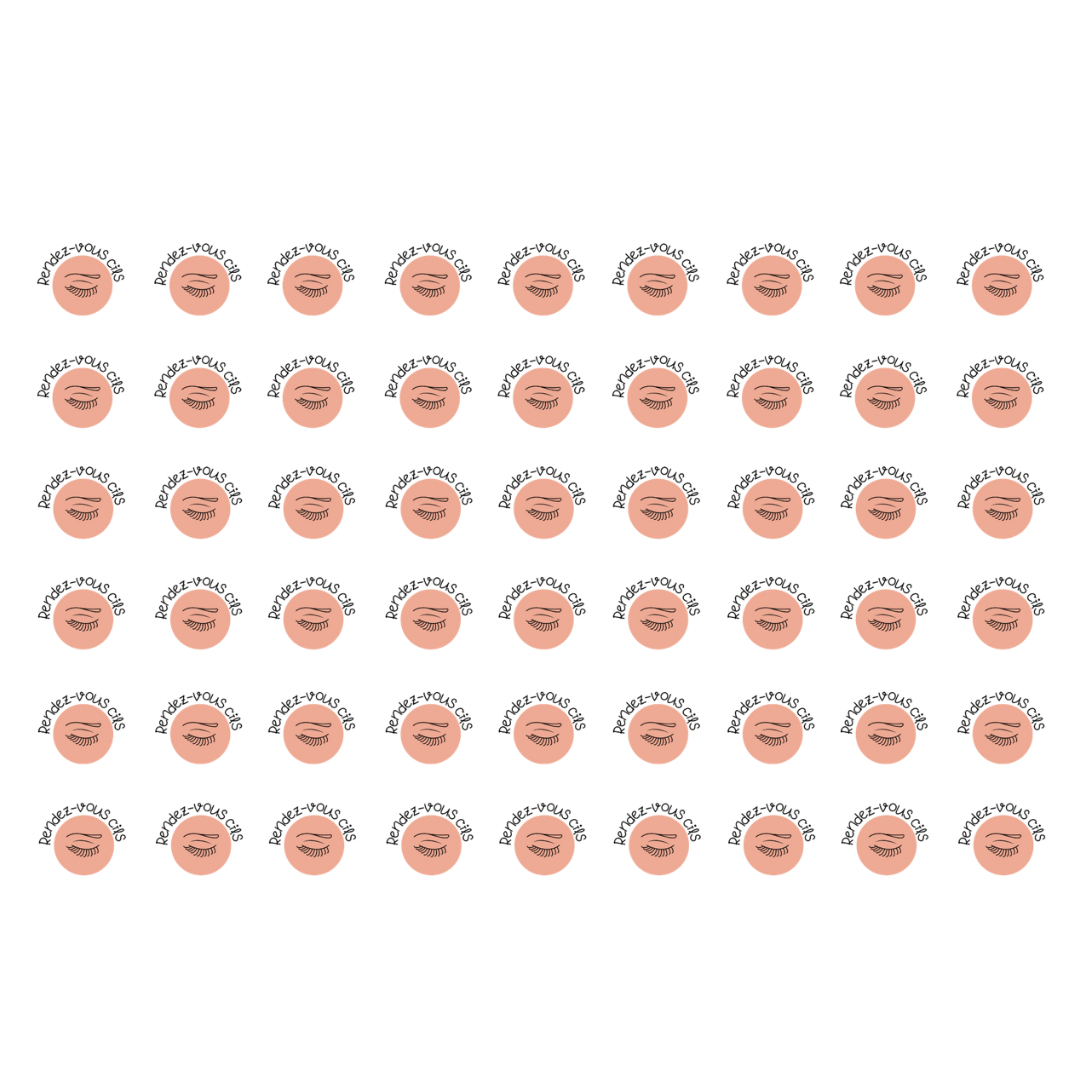 Autocollants pour agenda -Rendez-vous cils