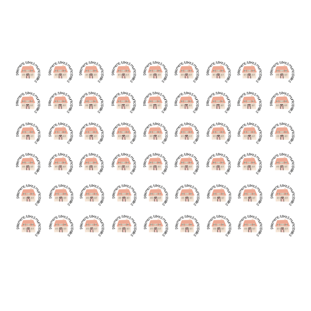 Autocollants pour agenda -Paiement taxes municipales