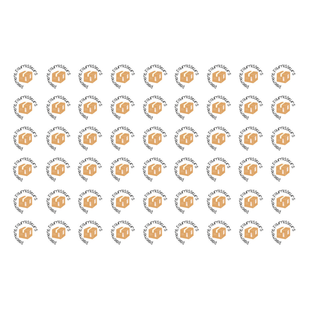 Autocollants pour agenda - Paiement fournisseurs