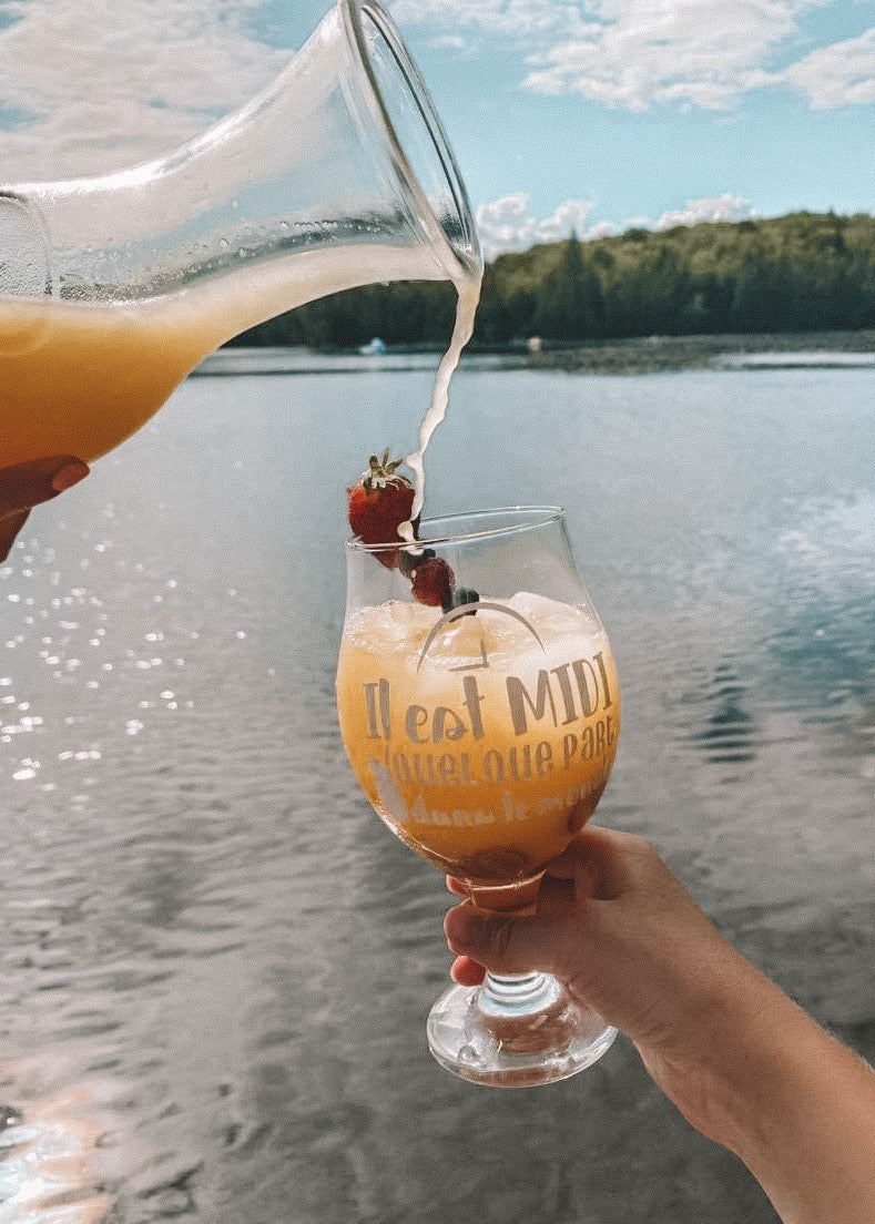 Autocollant Il est midi quelque part dans le monde Boutique Création V