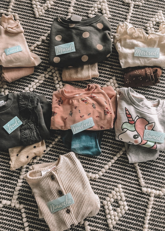 Autocollant Jour de la semaine