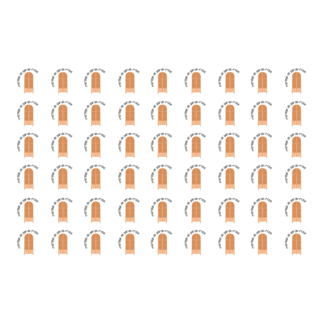 Autocollants pour agenda - Ménage de garde-robe