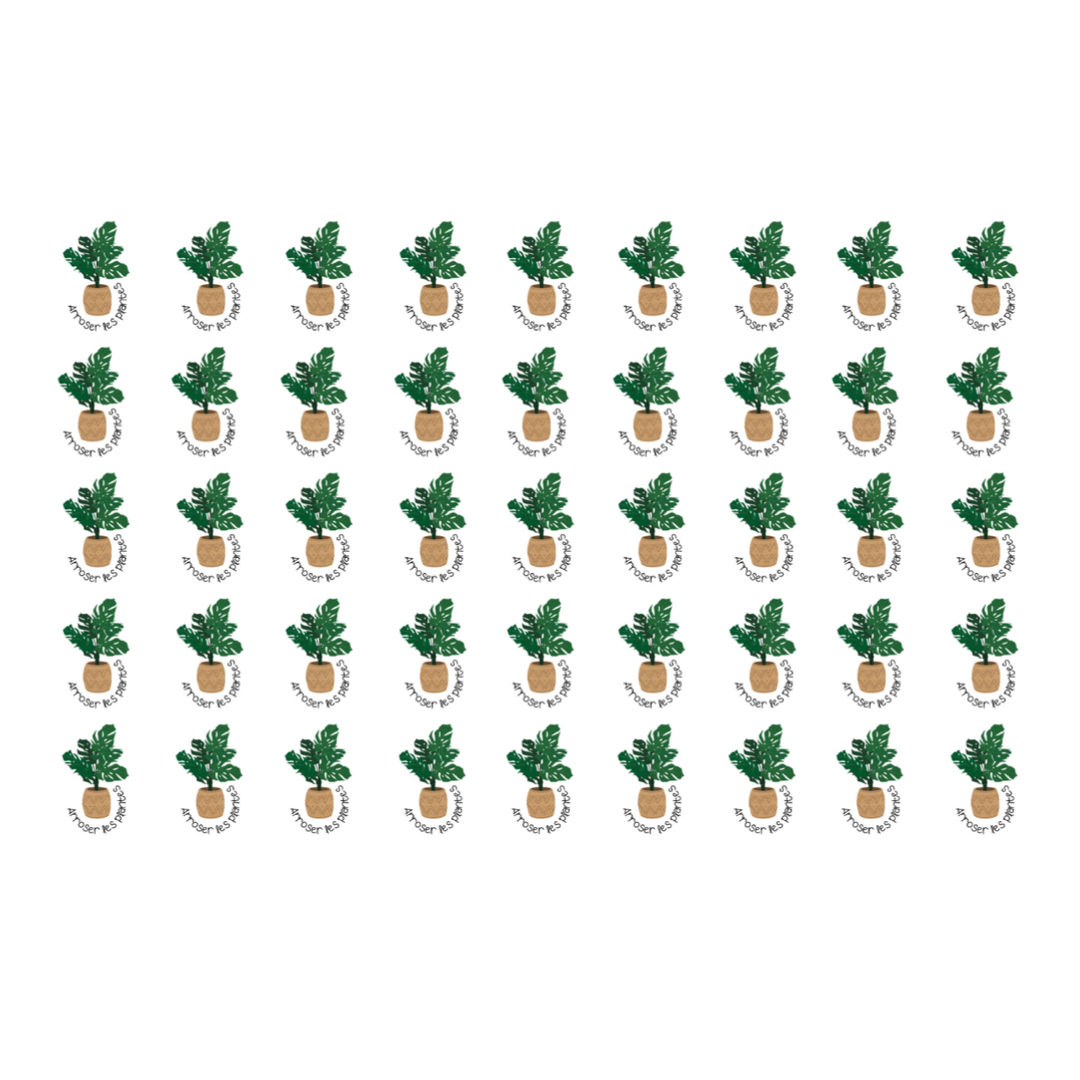 Autocollants pour agenda - Arroser les plantes