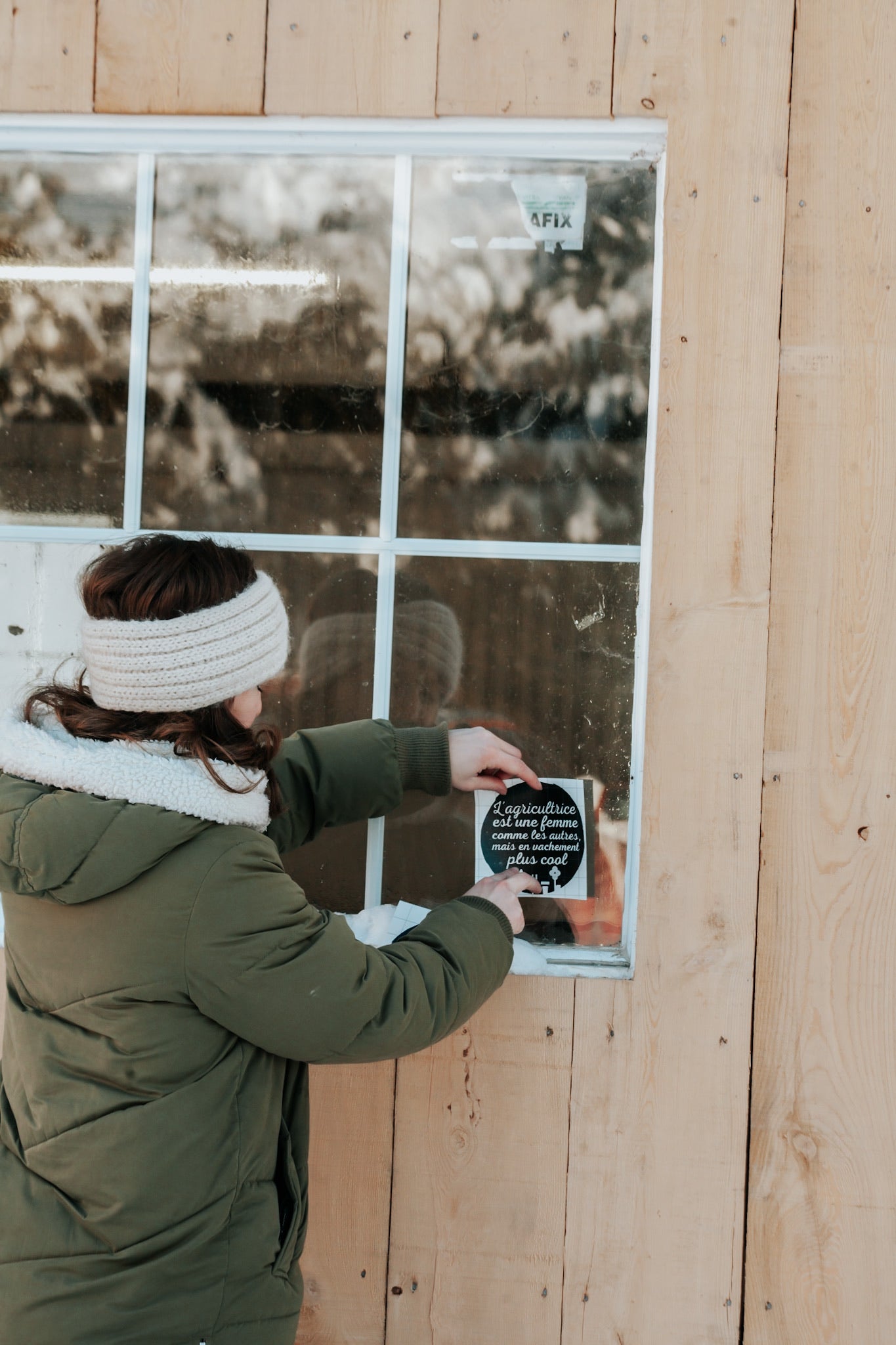 Autocollant pour agenda/vitre agriculteur