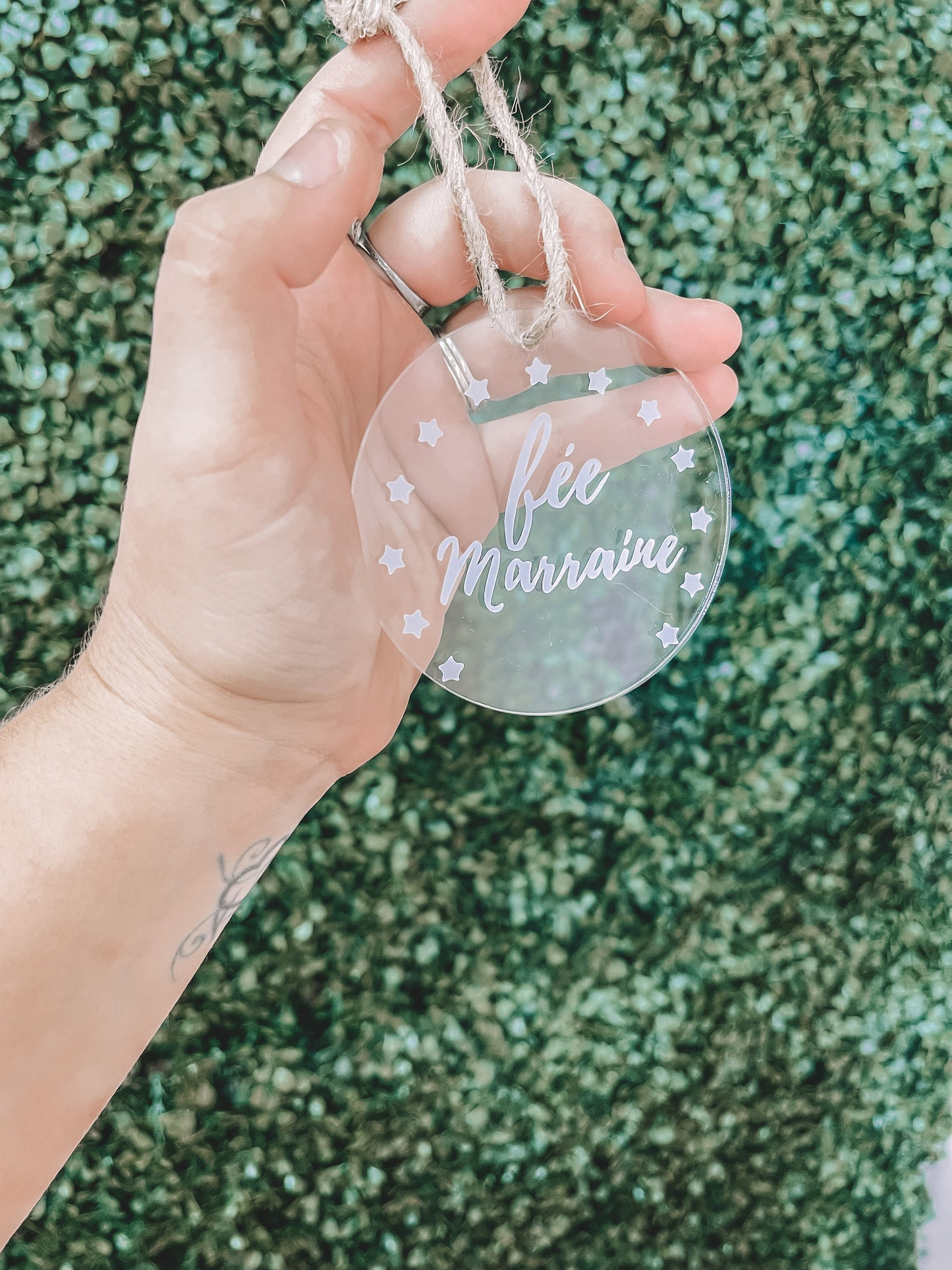 Boule de Noël Fée marraine prête à partir