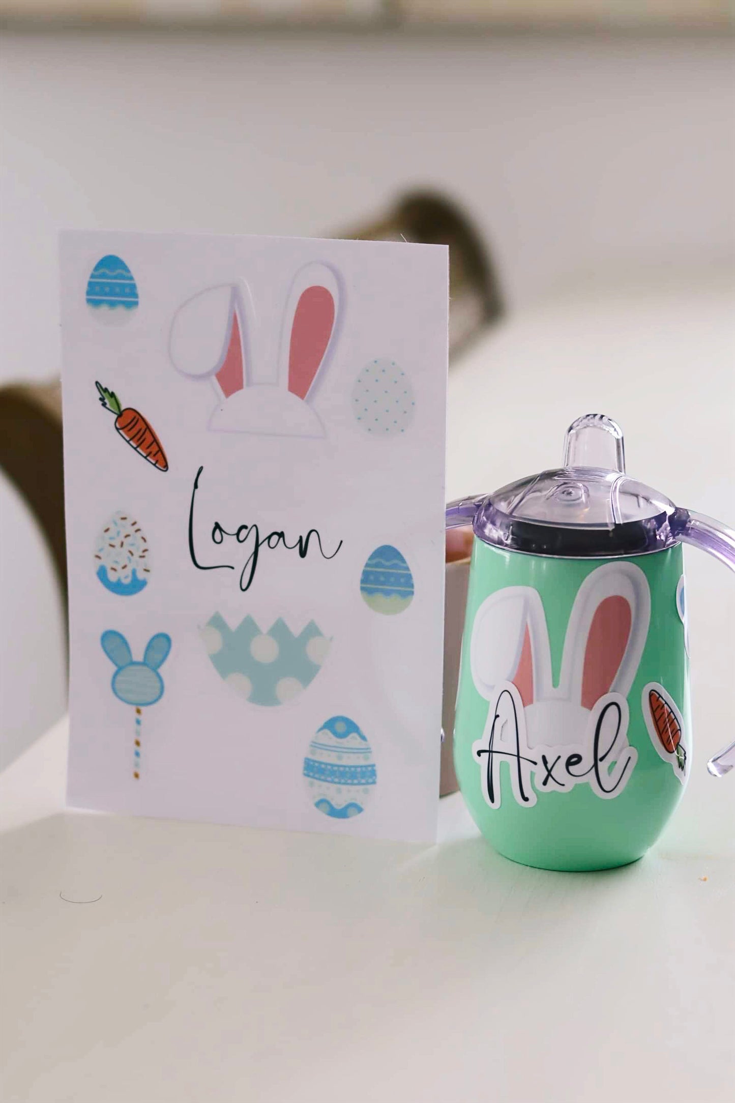 Feuille d’autocollant Pâques personnalisée