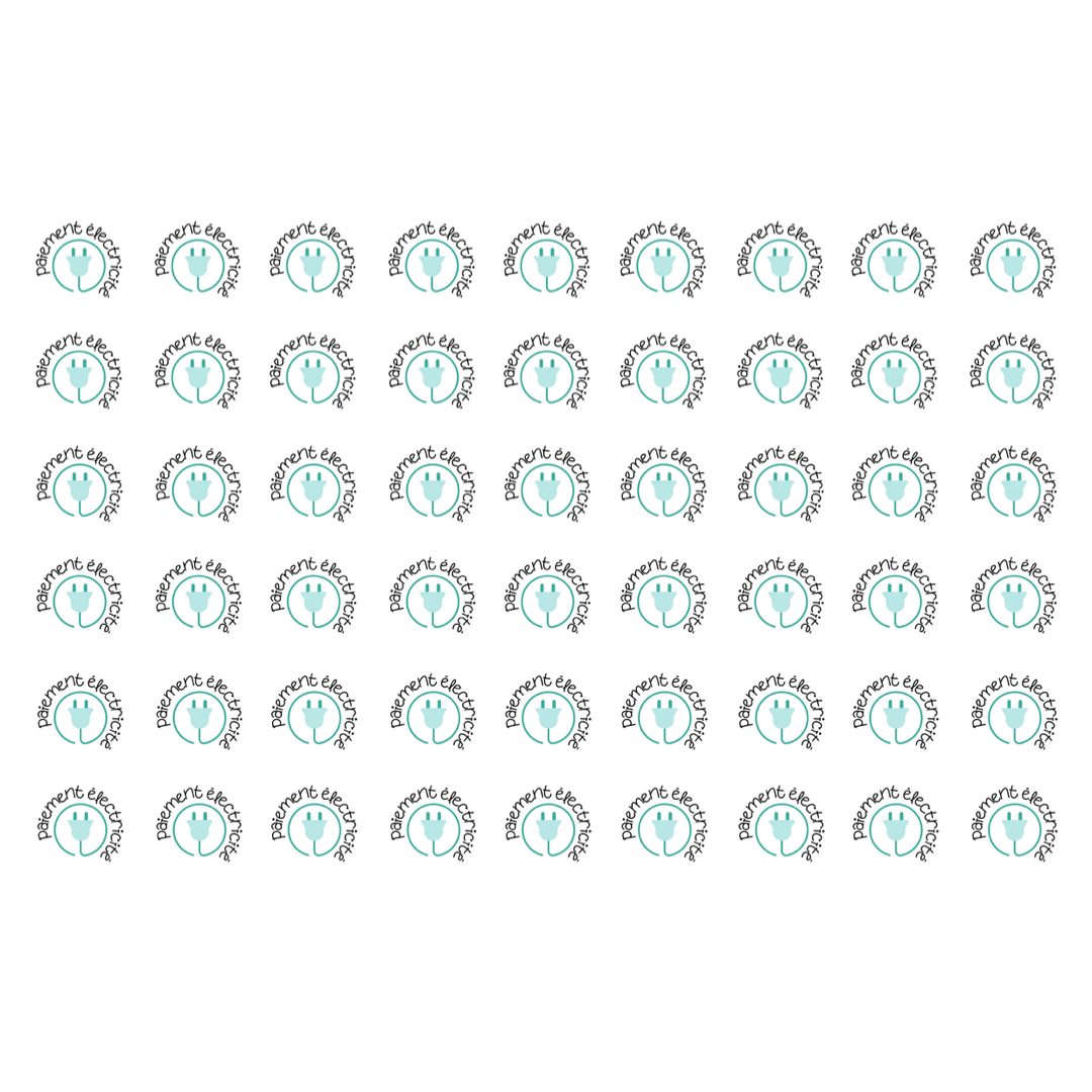 Autocollants pour agenda -Paiement électricité
