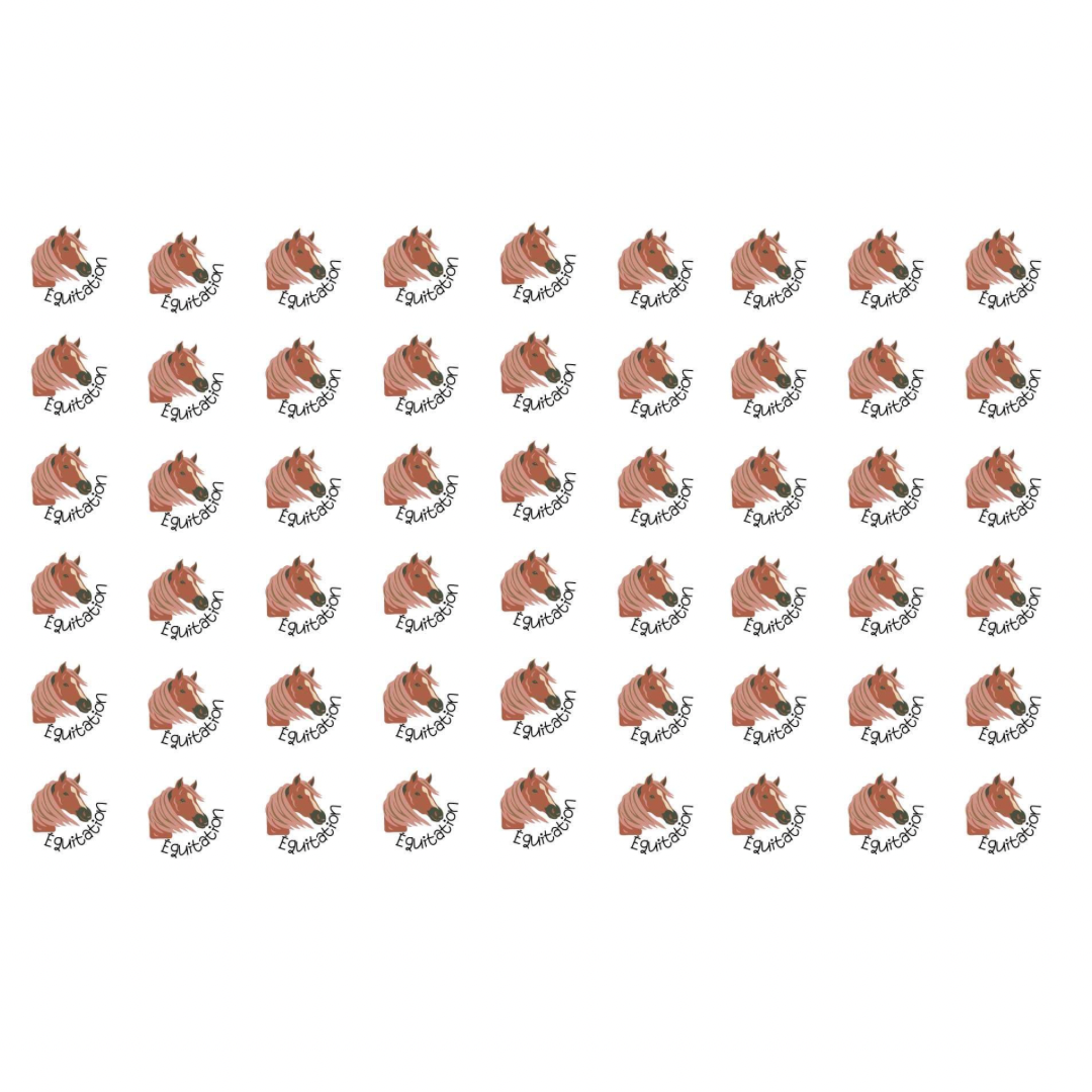 Autocollants pour agenda - équitation