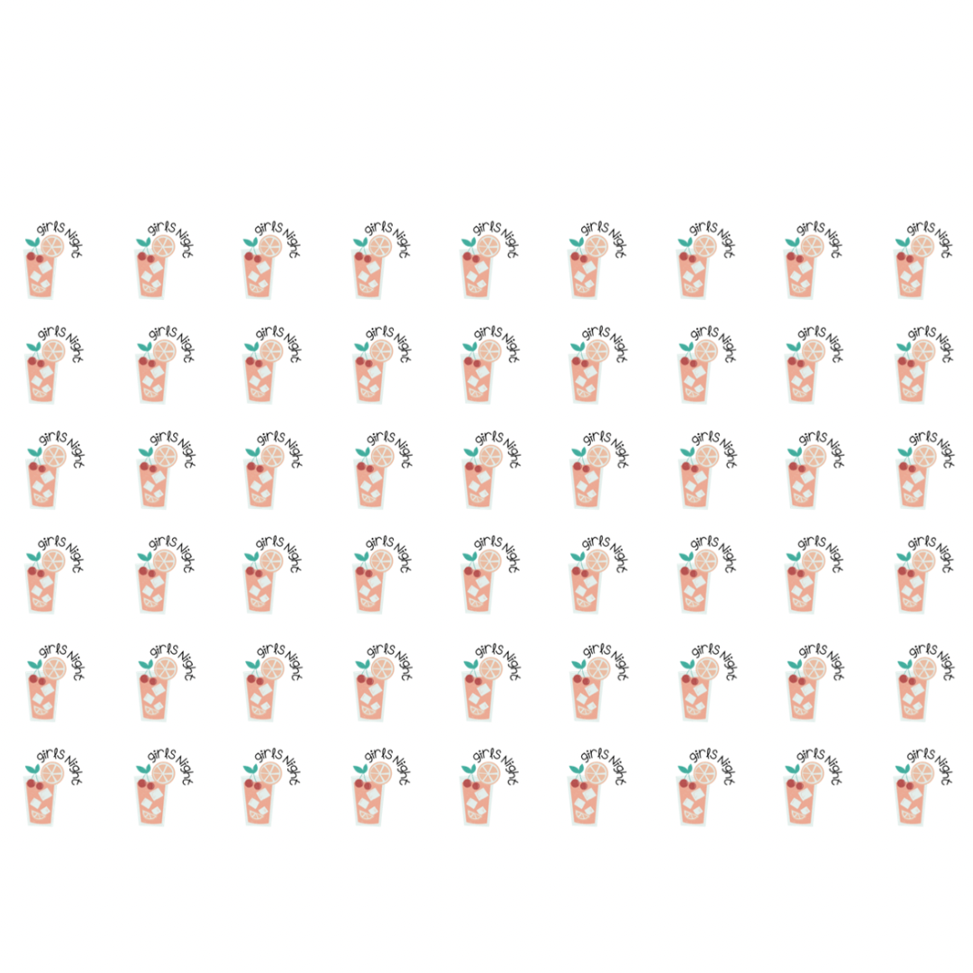 Autocollants pour agenda -Girls night