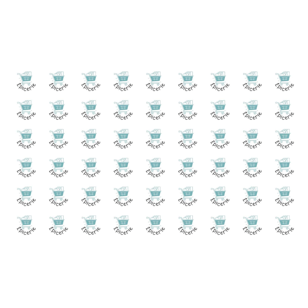 Autocollants pour agenda - Épicerie